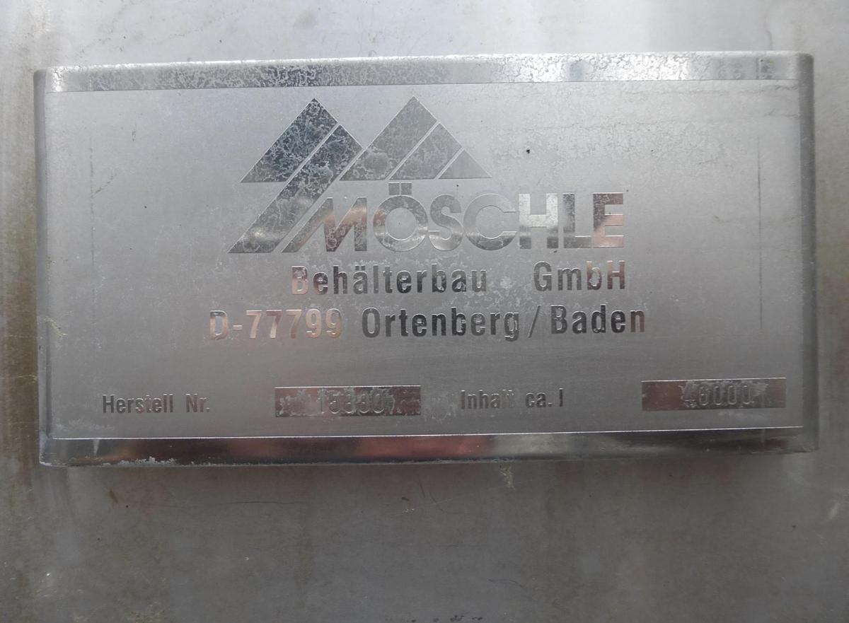 Used 46,000 Litre 304 Stainless Steel Storage Tank
