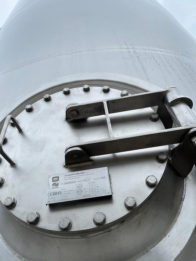 Used 60,000 Litre 316 Stainless Steel Jacketed Tanks