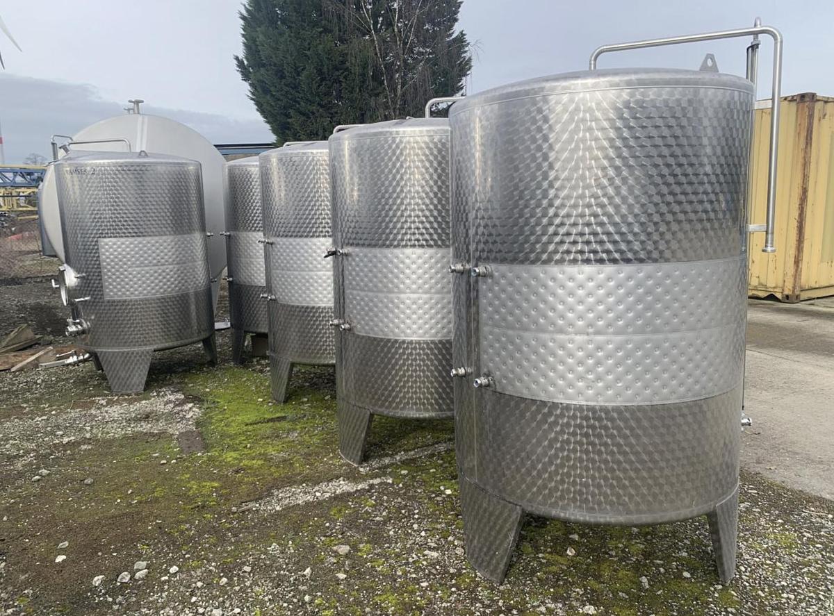 Used 1,800 Litre 304 Stainless Steel Fermentation Vessels