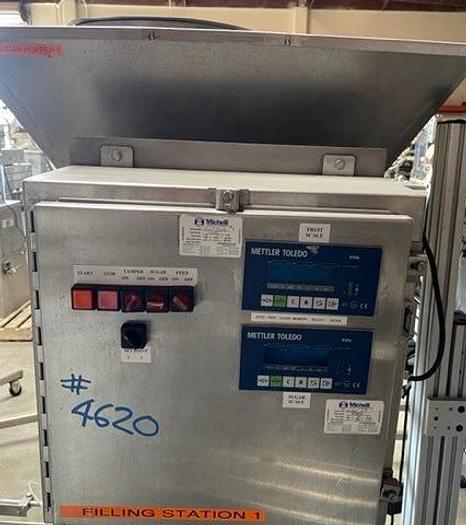 Used Dunkley Pail Filling Station with Fruit Hopper