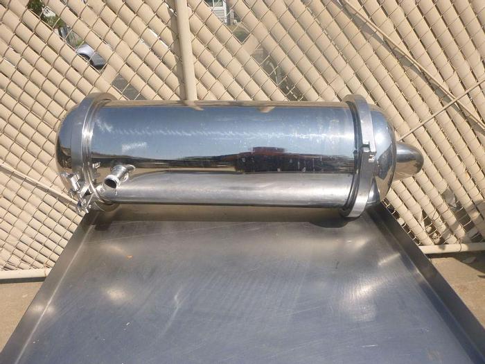 Used Heat Exchanger, Shell & Tube, 13.5 SF, S/st, Single Pass, A #S744237