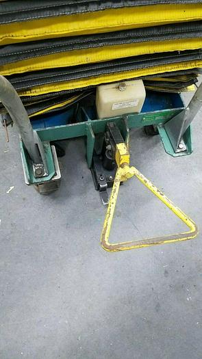 Used T & S 1000 Lb. Scissor Lifting Lift Cart 48" High with Roller Top