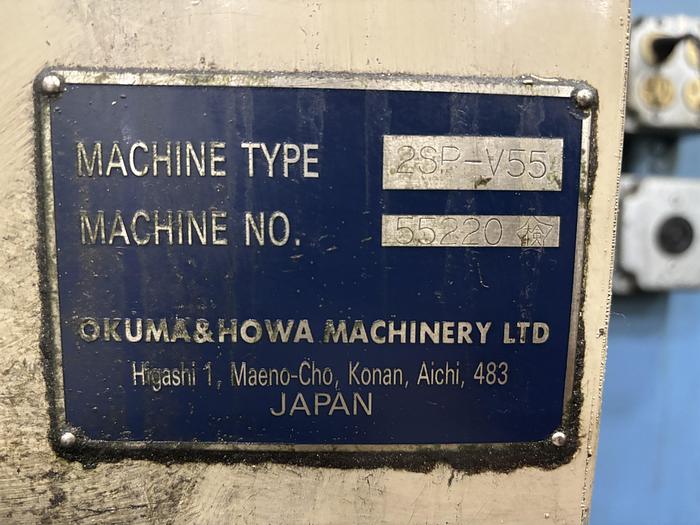Used Okuma & Howa Model 2SP-V55 Twin Spindle CNC Vertical Turning Lathe
