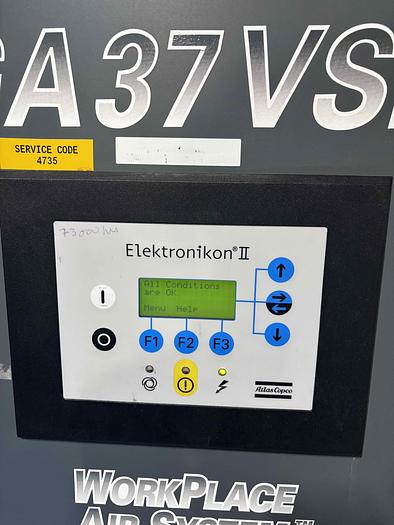 Used ATLAS COPCO GA37VSD AIR COMPRESSOR