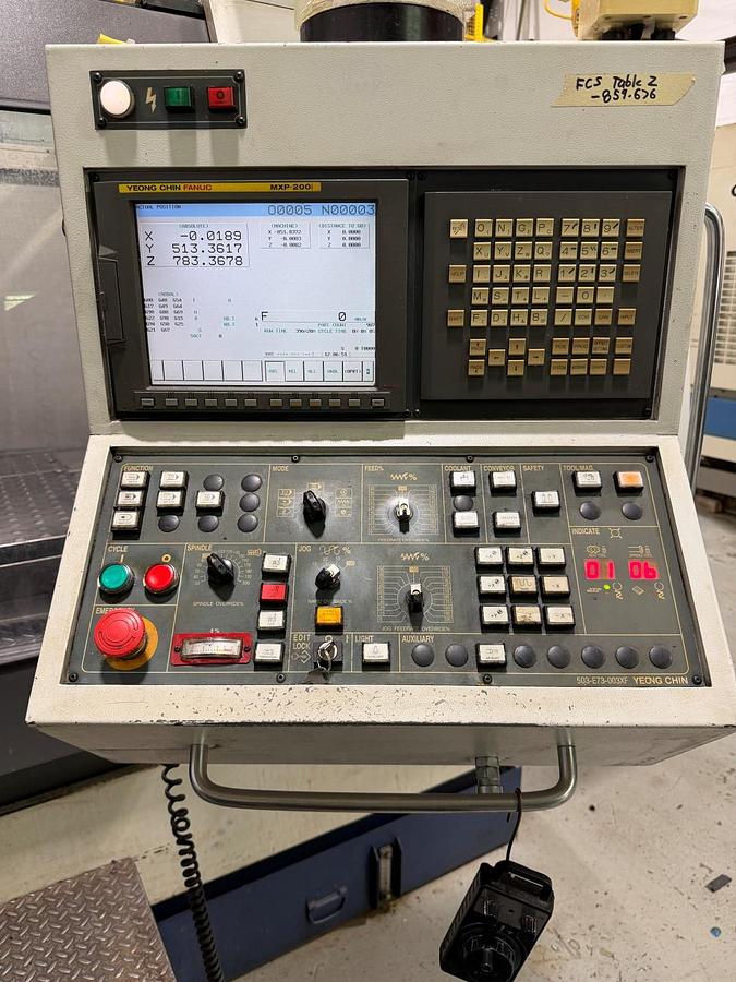 Used YCM TV158B CNC VERTICAL MACHINING CENTER
