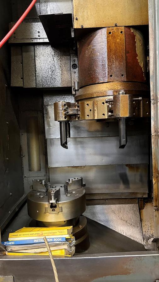 Used G-NET TWIN MERIT 15 CNC VERTICAL TURNING CENTER (TWIN SPINDLE)