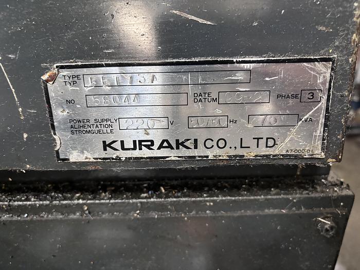 Used KURAKI Boring Mill KBT – 13A