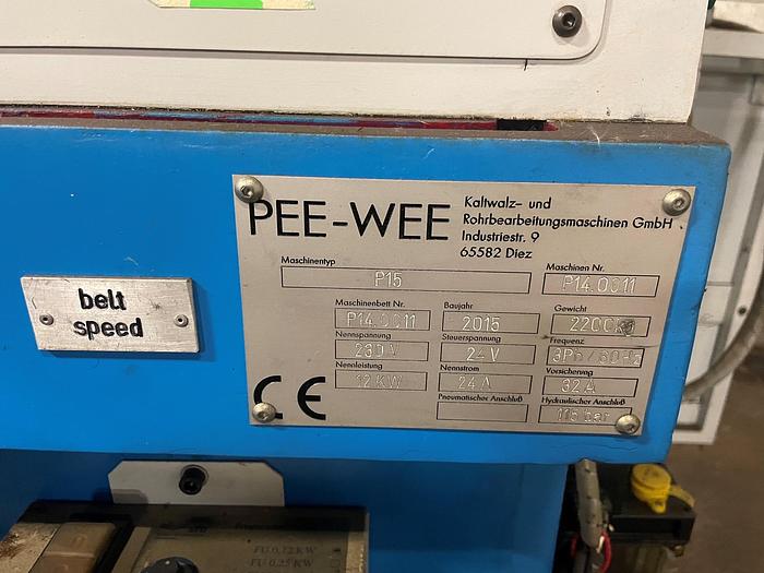 Used PEEWEE THREAD ROLLING MACHINE P15 2015