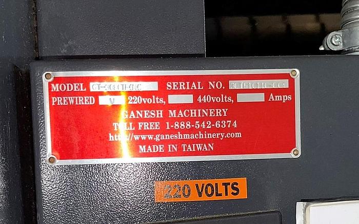 Used Ganesh GT-3080TRCNC CNC Lathe