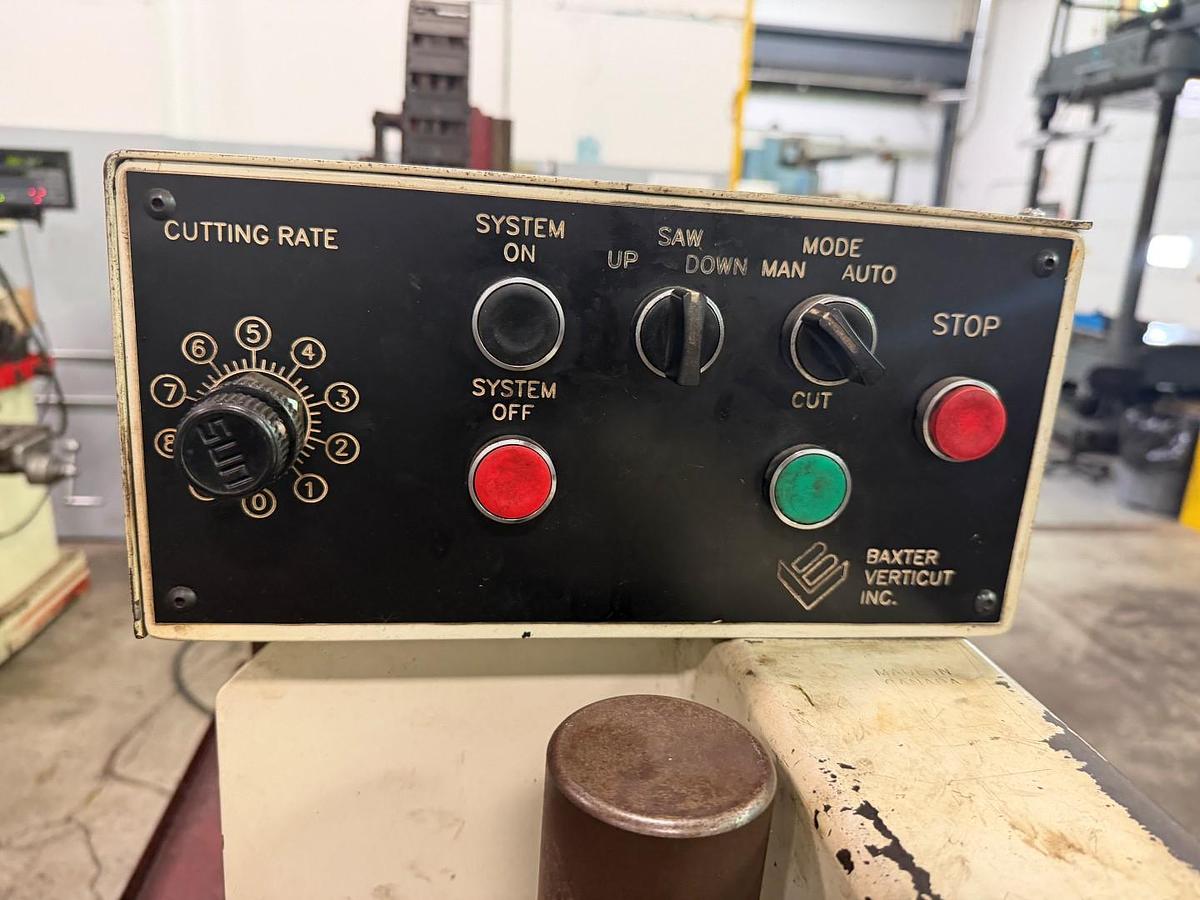Used BAXTER VERTICUT 360SA SEMI-AUTOMATIC HORIZONTAL BANDSAW