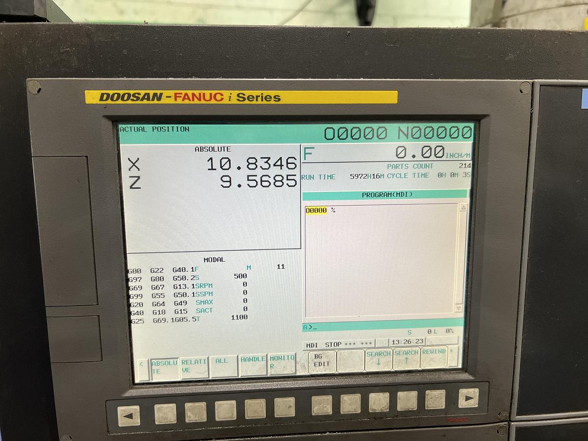 Used 2014 Doosan LYNX 220LC Turning Center (Only 3,050 Cutting Hours)