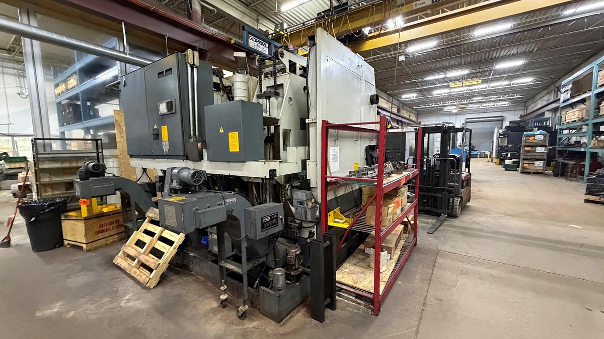 Used G-NET TWIN MERIT 15 CNC VERTICAL TURNING CENTER (TWIN SPINDLE)