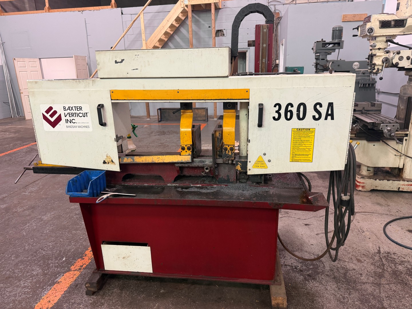 Used BAXTER VERTICUT 360SA SEMI-AUTOMATIC HORIZONTAL BANDSAW