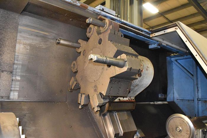 Used MAZAK SLANT TURN 50N CNC DUAL CHUCK TURNING CENTER