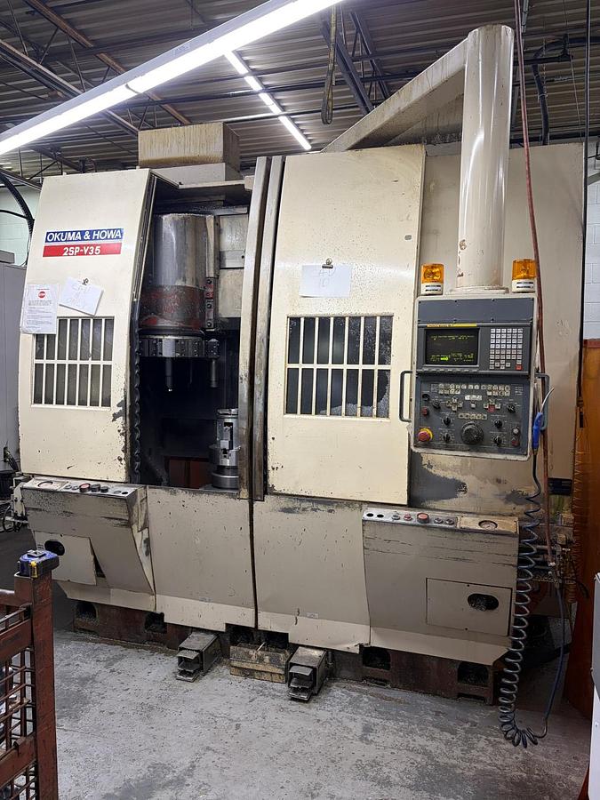 Used OKUMA & HOWA 2SP-V35 CNC TWIN-SPINDLE VERTICAL TURNING CENTER