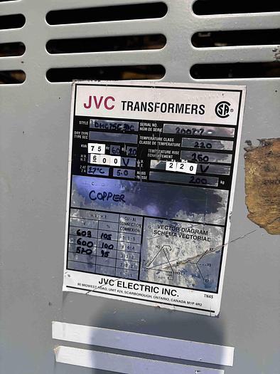 Used MARCUS TRANSFORMER 55KVA (600- 220/127)