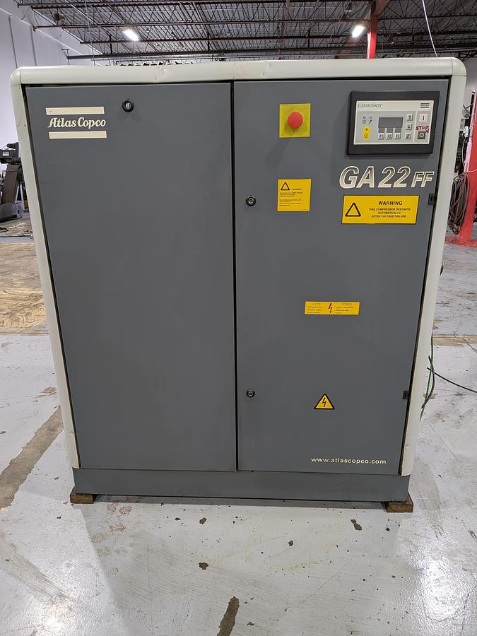 Used ATLAS COPCO GA 22 FF AIR COMPRESSOR
