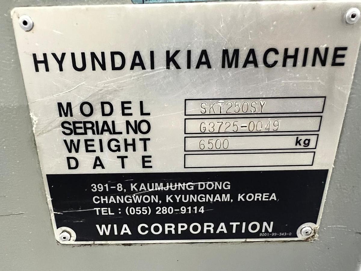 Used HYUNDAI KIA – SKT250SY TURNING CENTER