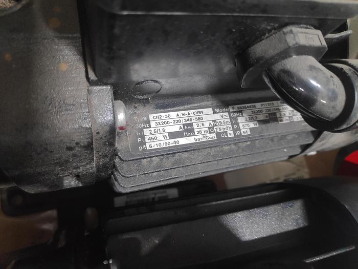 Used GRUNDFOS MODEL A PUMP AND MOTOR