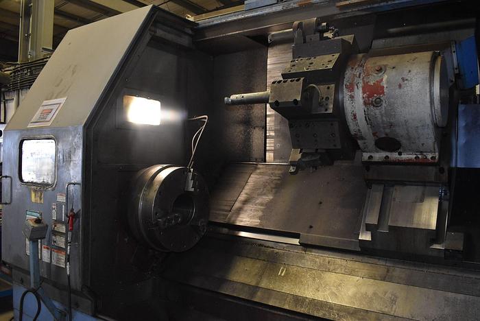 Used MAZAK SLANT TURN 50N CNC DUAL CHUCK TURNING CENTER