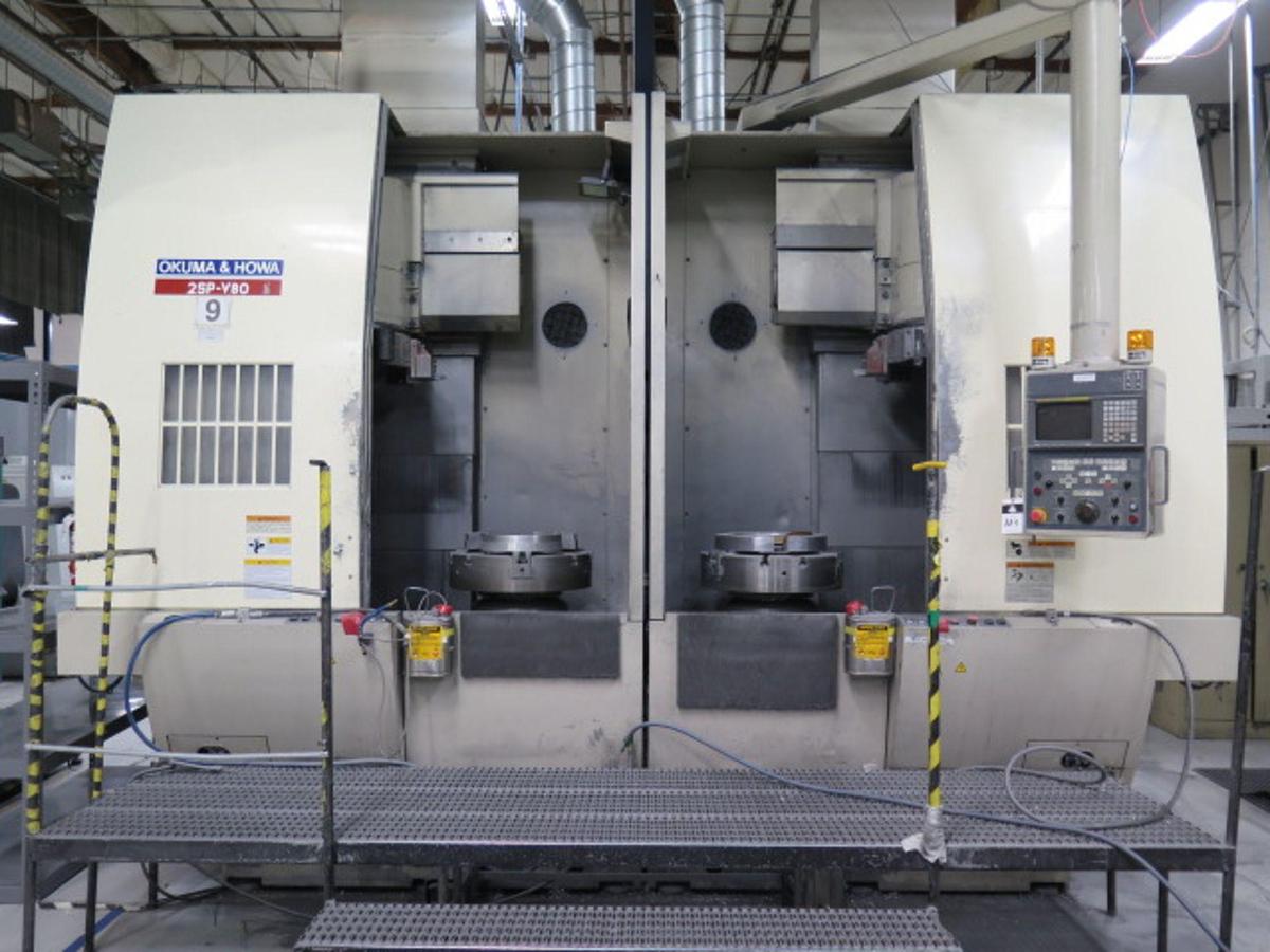 Used Okuma Howa 2SP-V80 VERTICAL TURNING LATHE