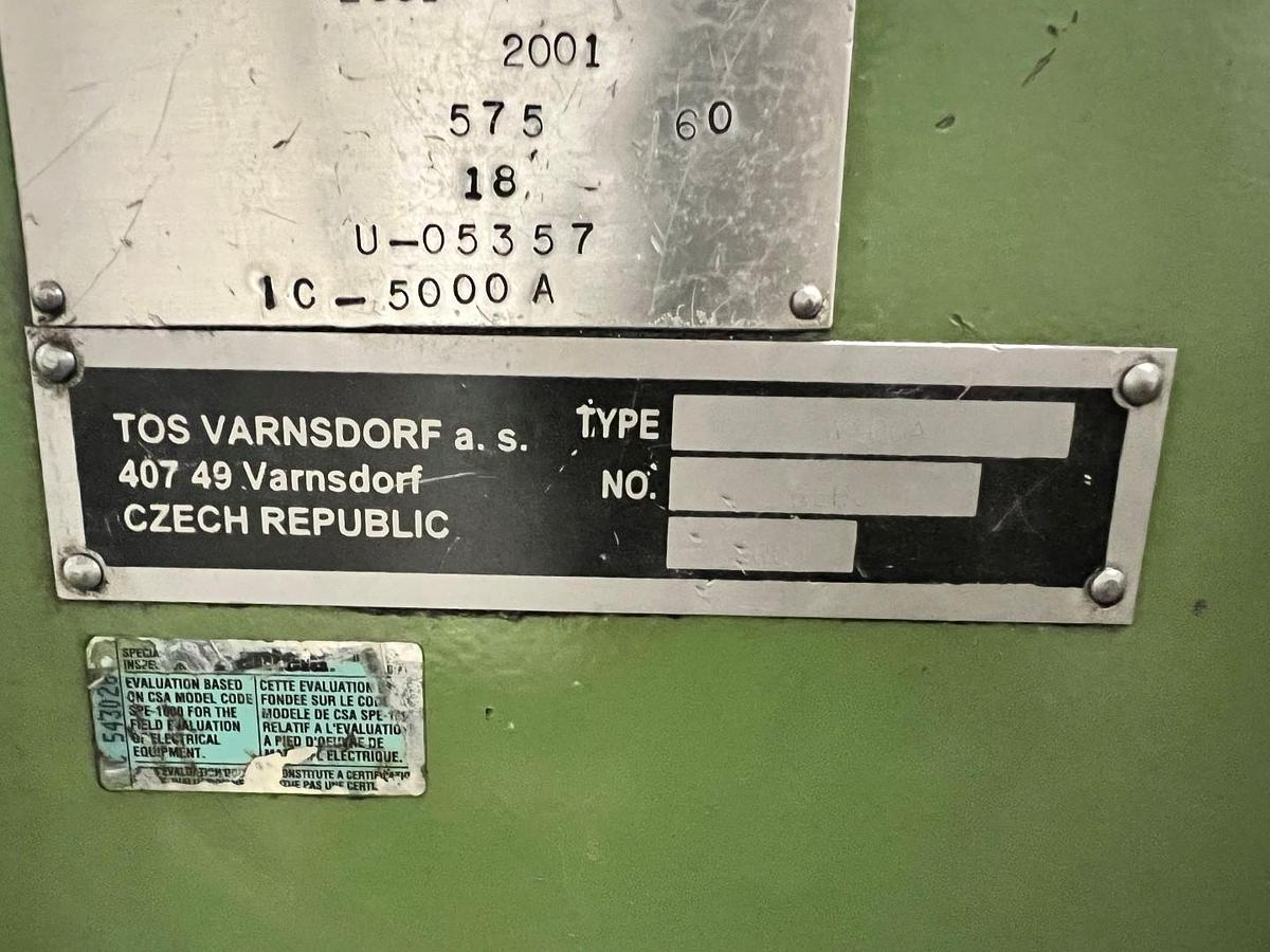 Used TOS W-100A Horizontal Boring Mill