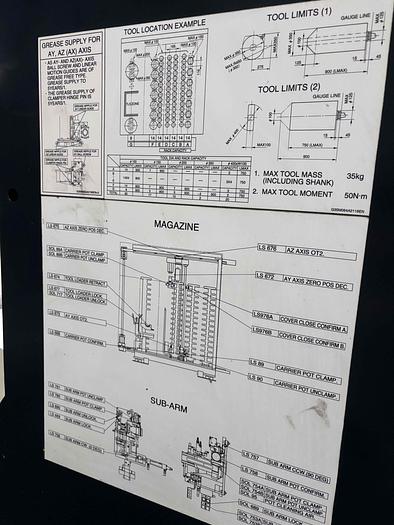 Used MAKINO A92 HORIZONTAL MACHINE CENTER 
