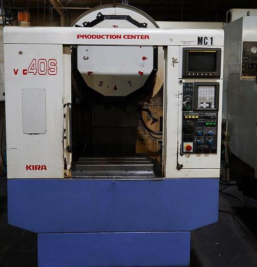 Used Kira VC-40S Vertical CNC Machining Center 