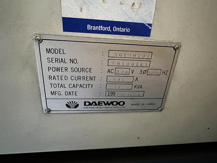 Used DAEWOO ACE-H100 HMC