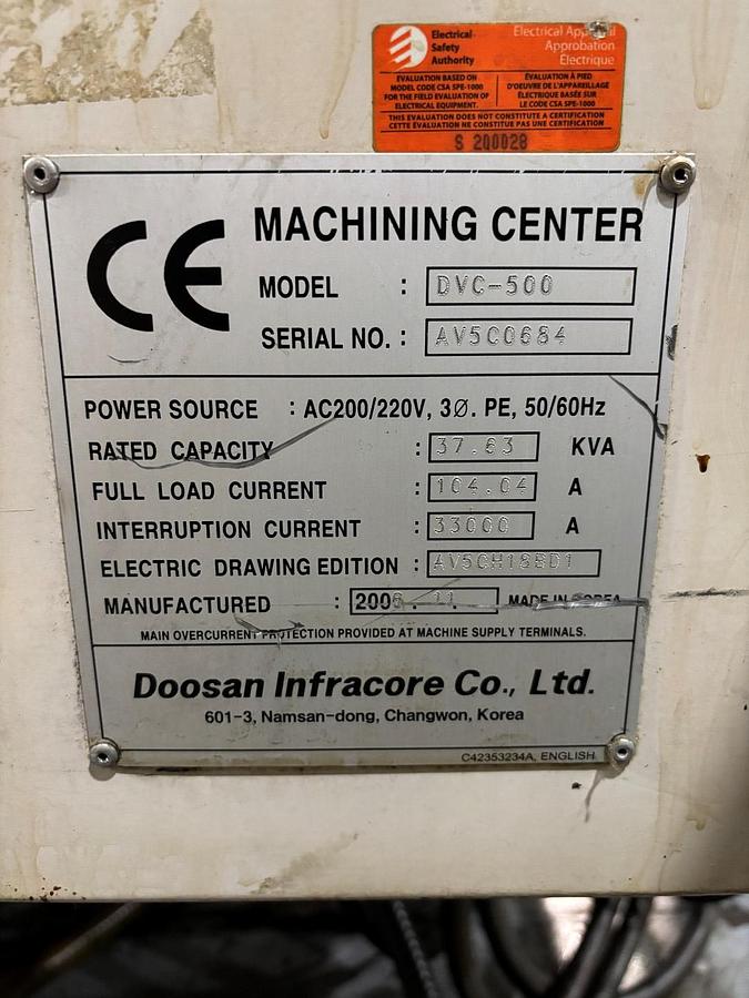 Used Daewoo DVC-500 Vertica