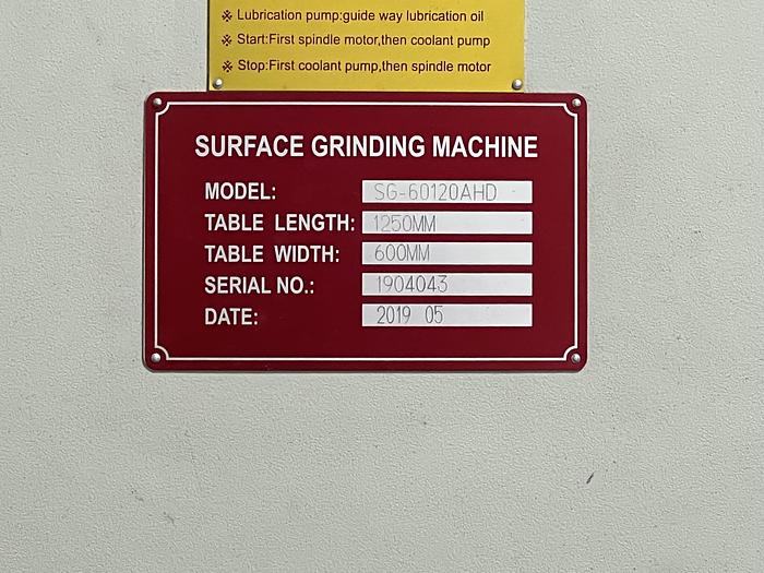 Used PERFECT SG-60120AHD SURFACE GRINDER