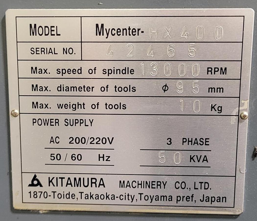 Used Kitamura HX-400