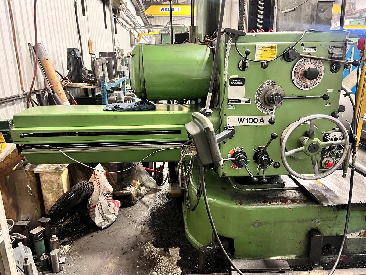 Used TOS W-100A Horizontal Boring Mill
