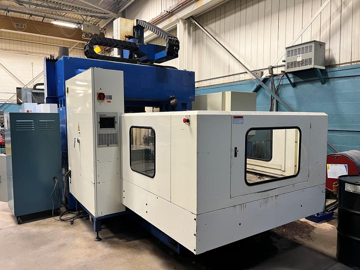 Used KAO MING KMC-3000SD CNC DOUBLE COLUMN VERTICAL MACHINING CENTER