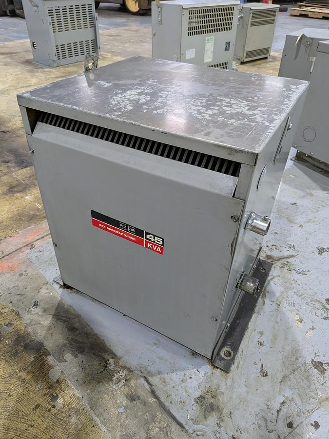 Used REX TRANSFORMER 45KVA (600V- 208/120V)