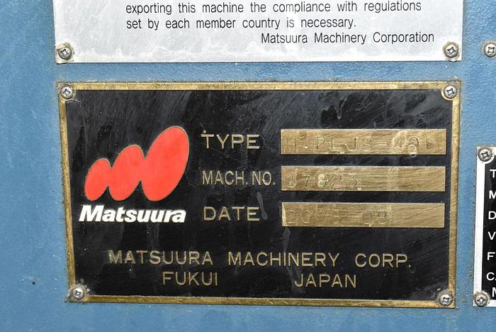 Used Matsuura  H.Plus-405 Horizontal Machining Center