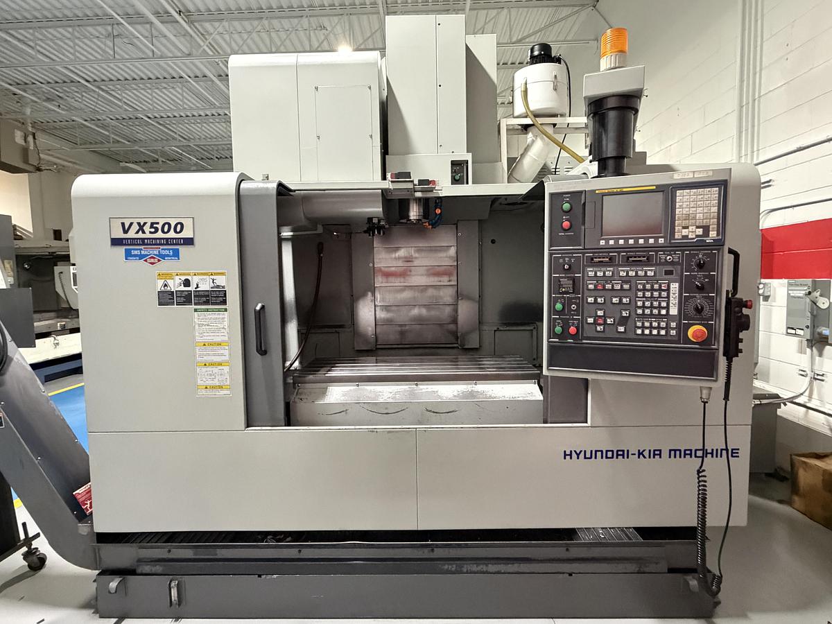 Used HYUNDAI KIA VX-500 VERTICAL MACHINING CENTER (ONLY 5780 CUTTING HOURS)