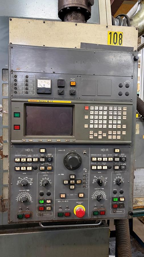 Used G-NET TWIN MERIT 15 CNC VERTICAL TURNING CENTER (TWIN SPINDLE)