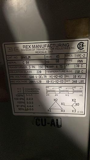 Used 45 KVA Transformer