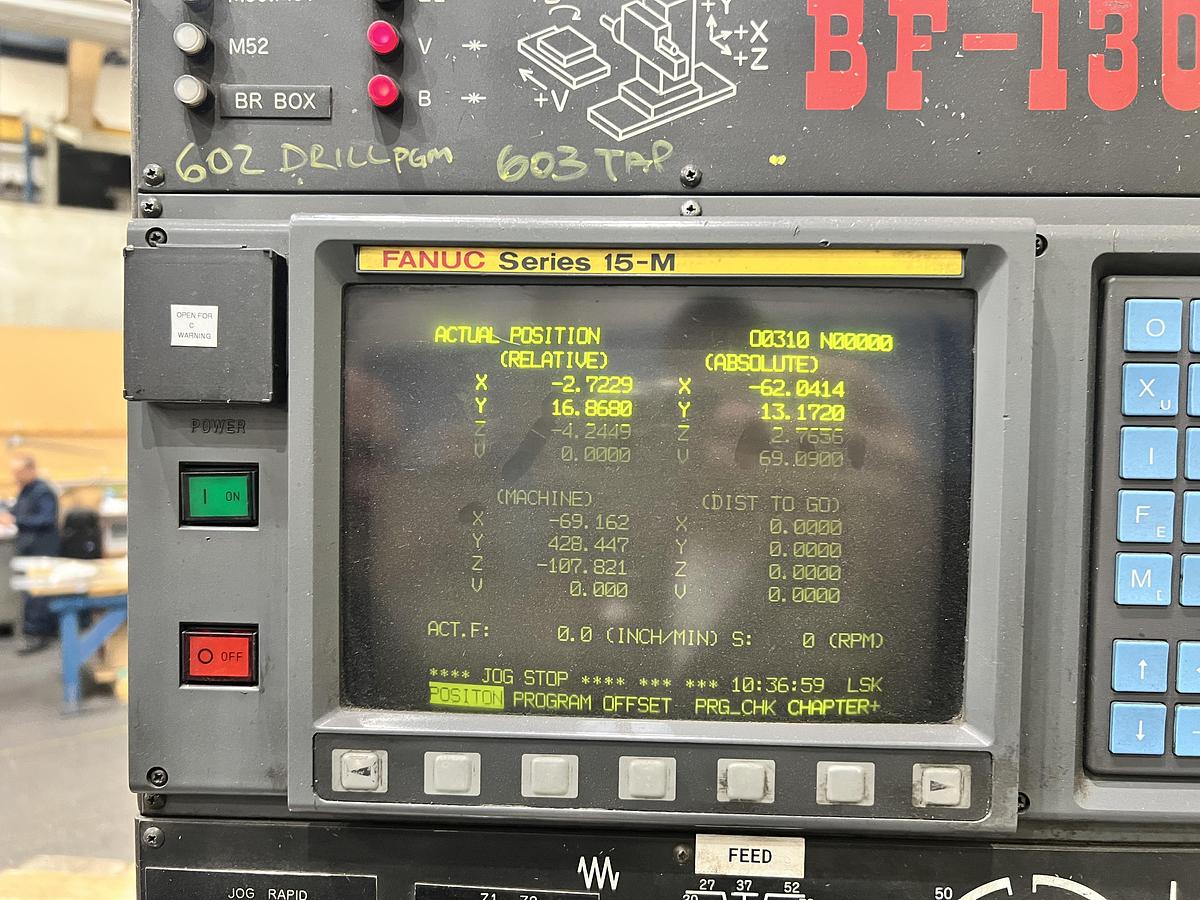 Used 1991 Toshiba BF-130A Horizontal Boring Mill