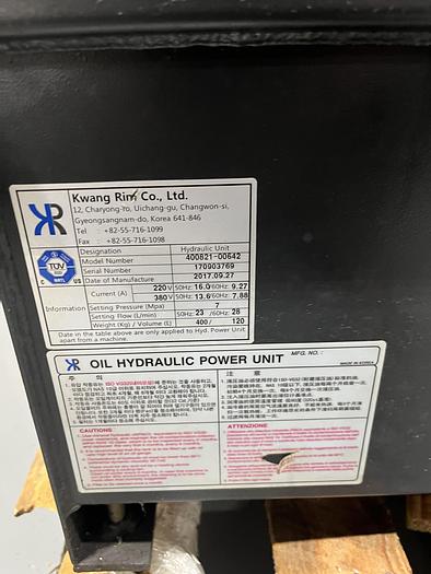 Used HYDRAULIC UNIT (400821-00642)