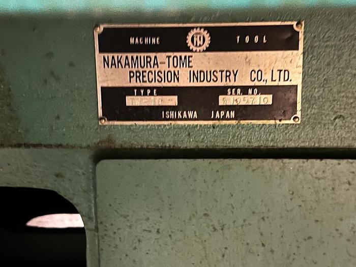 Used NAKAMURA-TOME CNC TURNING CENTER