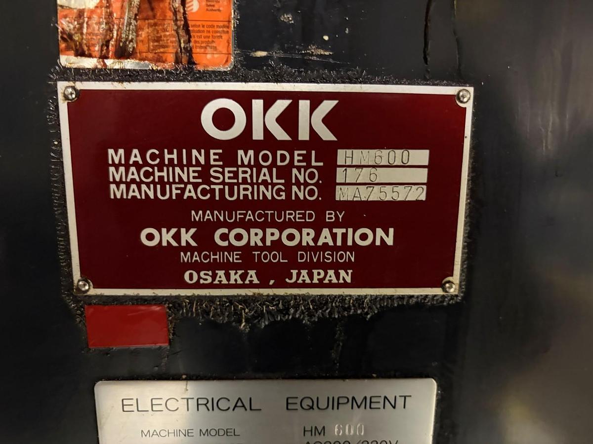 Used OKK HM600 Horizontal Machining Center