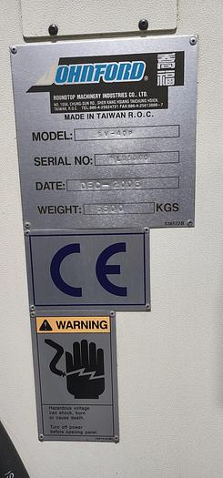 Used JOHNFORD SV-40P VERTICAL MACHINING CENTER WITH 4TH AXIS