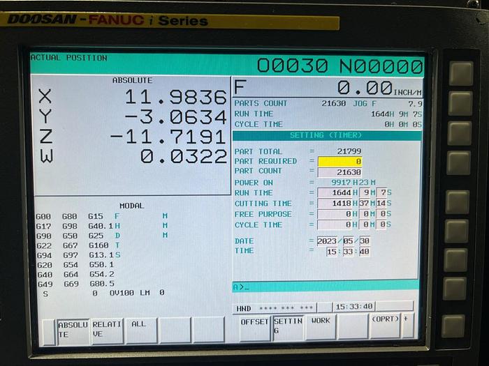 Used Daewoo DMV-500 Vertical Machining Center