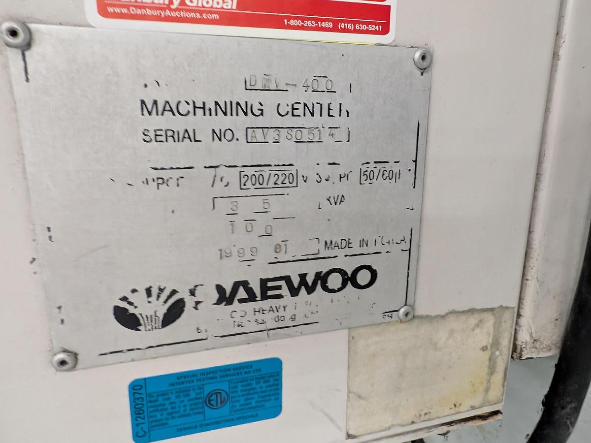Used 2000 Daewoo DMV-400 Vertical Machining Center