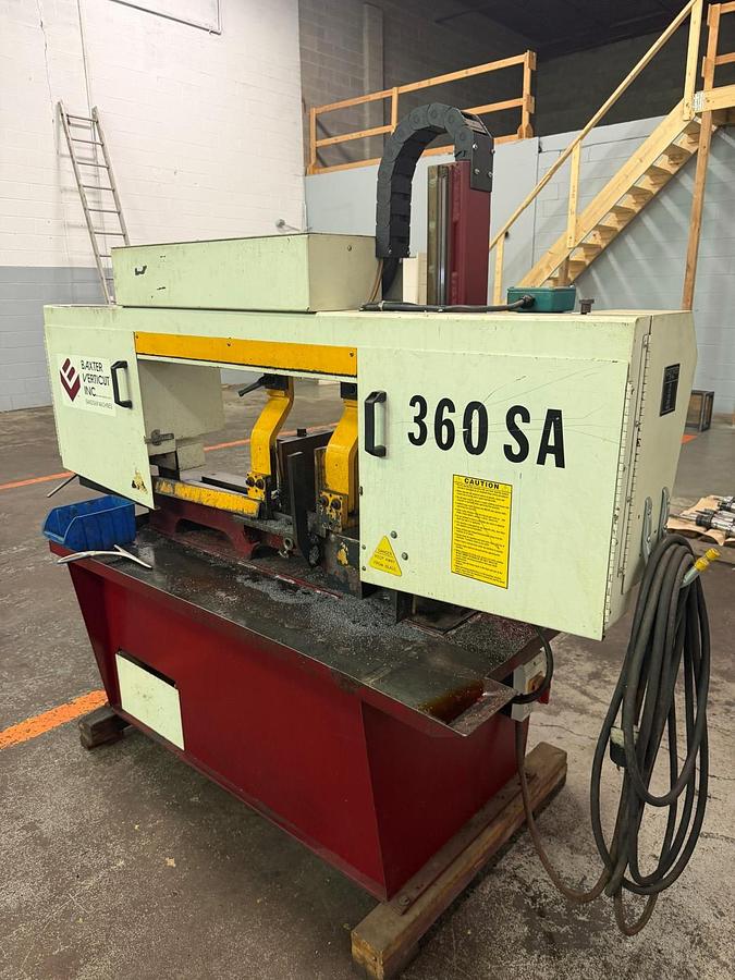 Used BAXTER VERTICUT 360SA SEMI-AUTOMATIC HORIZONTAL BANDSAW