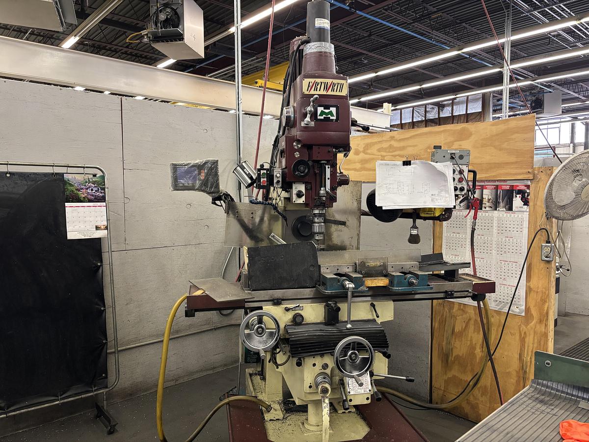Used Fortworth Vertical Knee Mill
