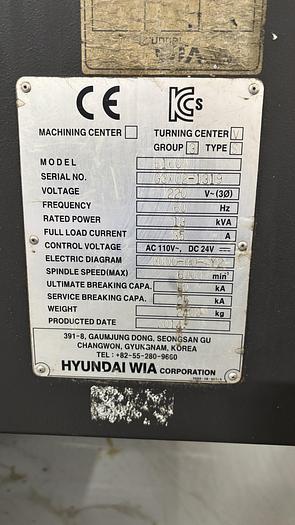 Used 2014 HYUNDAI WIA EI60A TURNING CENTER