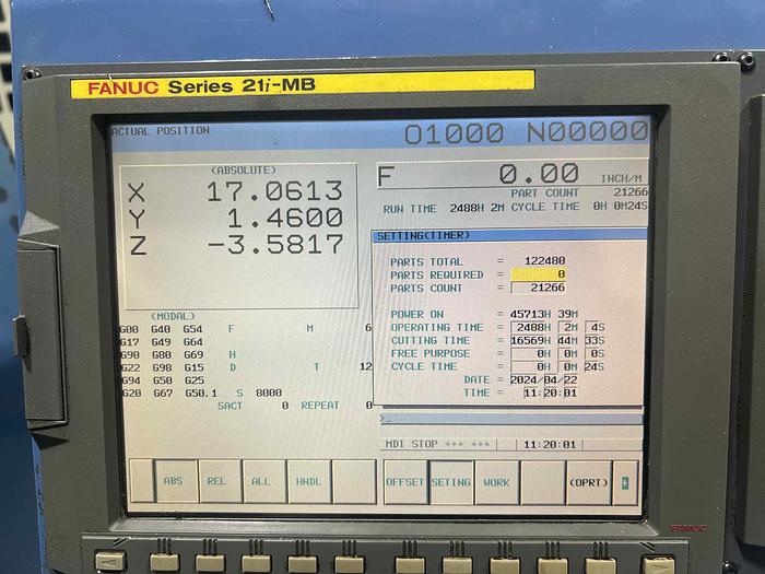 Used DAHLIH Vertical Machining Centre (3 Axis)